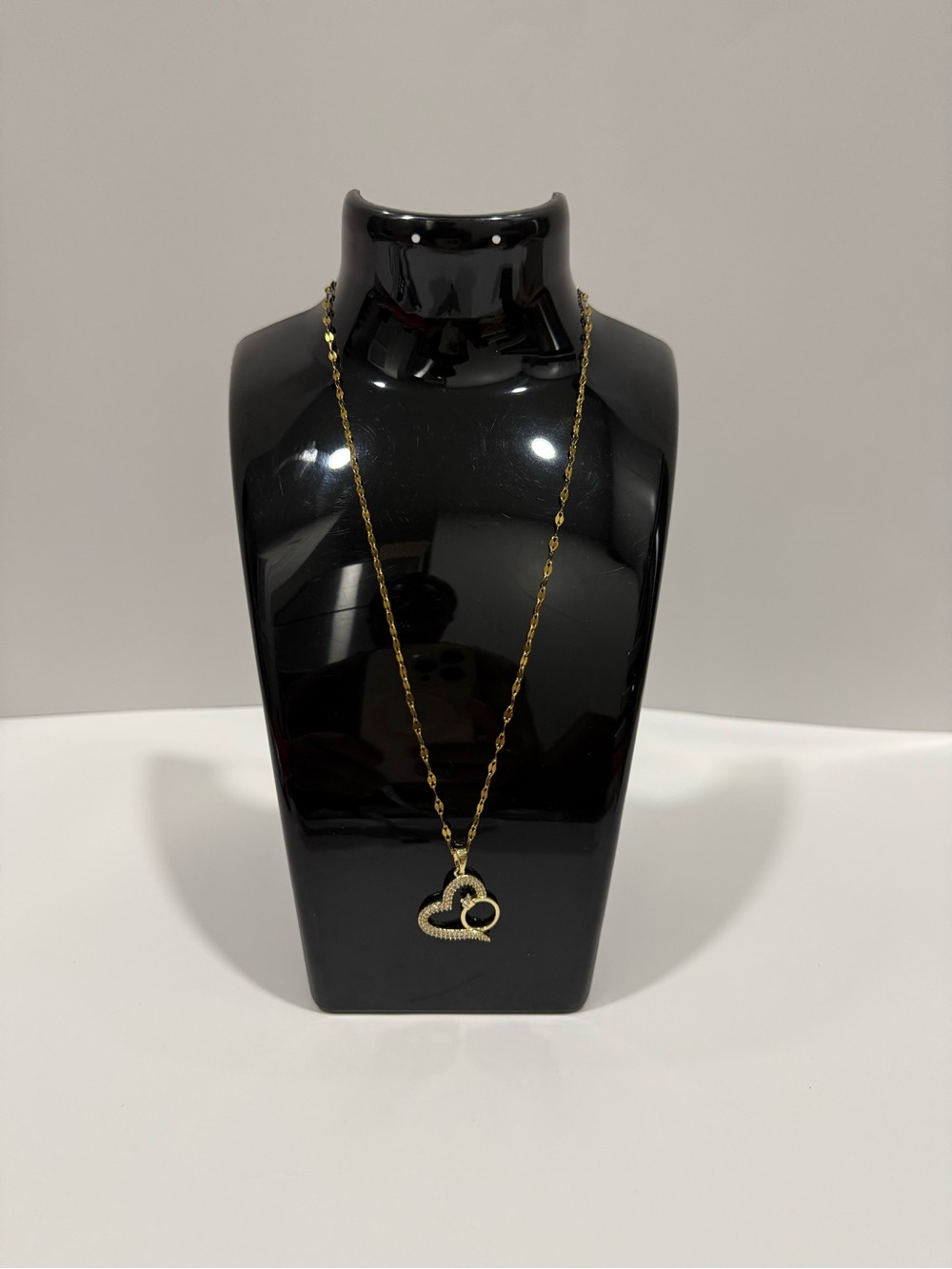 Delicate Gold Heart Double-Pendant Necklace